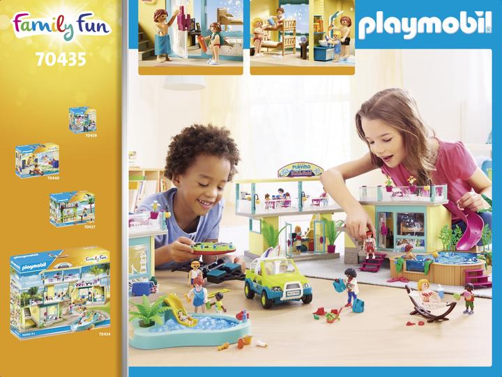 Image du produit Playmobil Bungalow avec piscine (70435, Playmobil Family Fun)