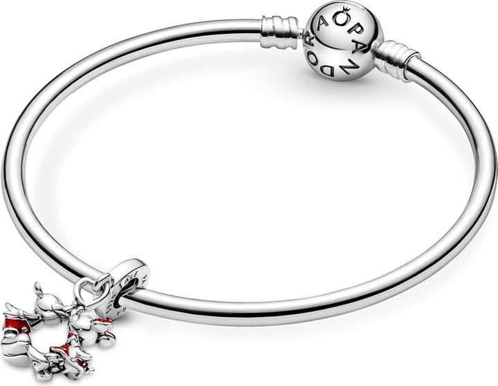 Image du produit Pandora Charm Disney Mickey Mouse & Minnie Mouse Embrasser (Argent sterling 925)