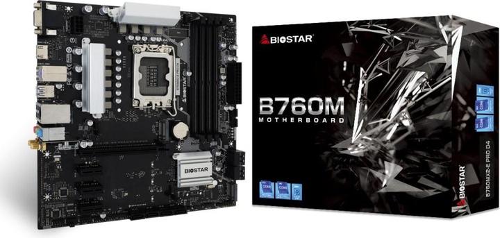 Biostar B760MX2-E Pro D4 (LGA 1700, Intel B760, mATX)