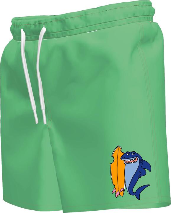 Olaian Boardshorts Kinder 100 Strukturstoff grün