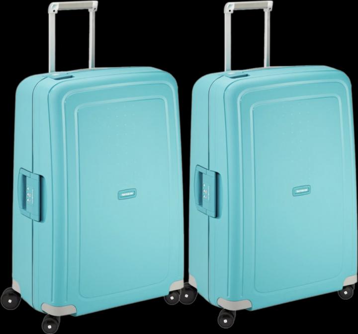 Samsonite S'cure Spinner 75cm Duo Pack Aqua Blau (102 l)