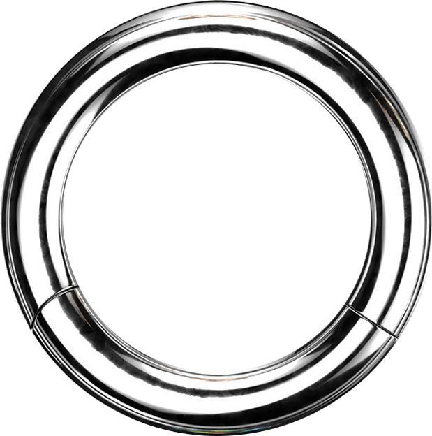Star Piercing Segmentring silber (Titan G23)