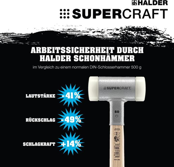 Actual product image Halder Nylon hammer (560 g)