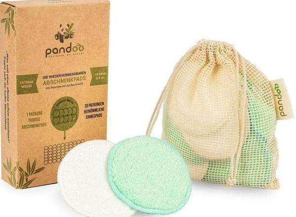 Actual product image Pandoo Make-up remover pads