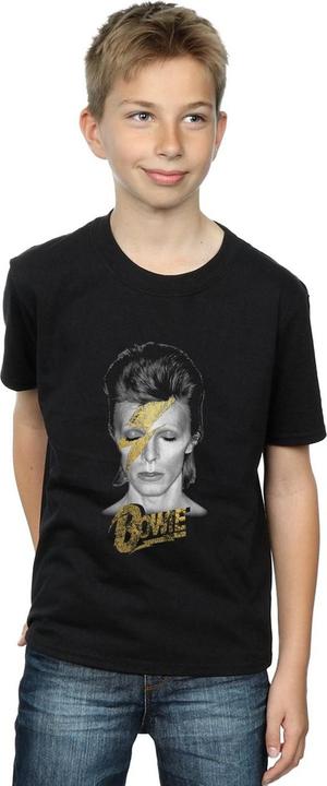 Immagine prodotto David Bowie Aladdin Sane Gold Bolt Maglietta Ragazzi (140, 146)