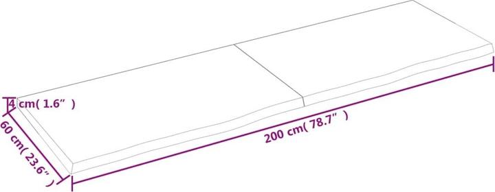 Actual product image VidaXL Emerald (200 x 4 x 60 cm)