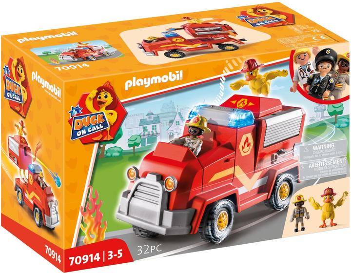 Produktbild Playmobil Feuerwehr Einsatzfahrzeug (70914, Playmobil Duck On Call)