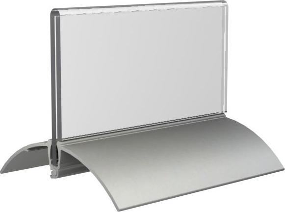 Produktbild Europel Tisch-Namenschild, 52 x 100 mm, Aluminiumsockel