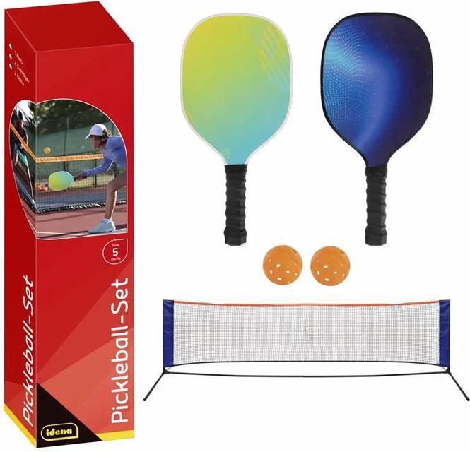 Immagine prodotto Idena Set pickleball rete 2x racchette/palle 5 pezzi