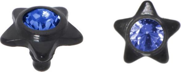 Image du produit Bijouteria Embout Dermal-Anchor (Cristallin, Revêtement PVD (noir), Titane)