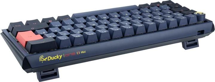 Actual product image Ducky One 3 Cosmic Blue Mini Gaming Keyboard, RGB LED - MX-Red (DE, Cable)