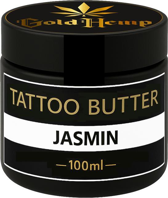 Immagine prodotto GoldHemp Tattoo Aftercare Gelsomino 30ml (Cannabidiolo, Salicilati di benzile, Linalolo, La Vitis Vinifera vede l'olio, Tocoferolo, Aroma, Cera Alba, Olio di semi di Cannabis Sativa, Olio di Cocos nucifera, Amyl cinnamal, Pantenolo, Pantolattone)