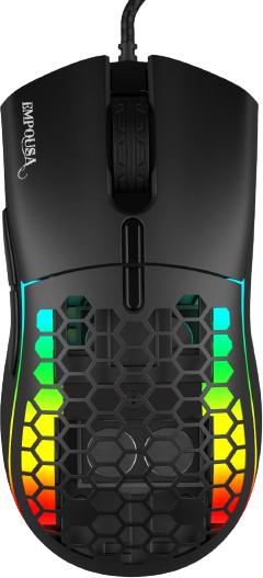 Inca RGB 6 Led 10000 DPI 7D Macro Keys with Double Cap Prof. gaming mouse (Cable)