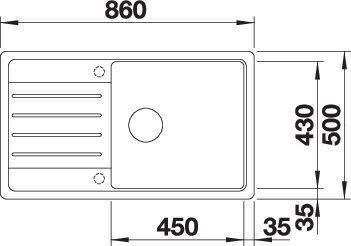 Produktbild Blanco Legra XL 6 S (Einbauspüle, 86 cm, 50 cm)
