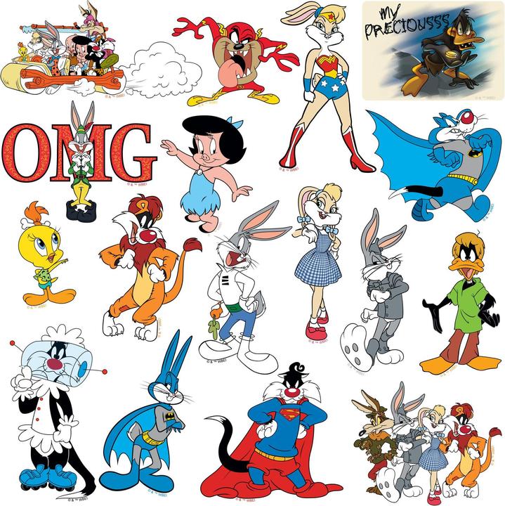 Produktbild Looney Tunes Huldigung Aufkleber Deluxe 50erPack Vinyl