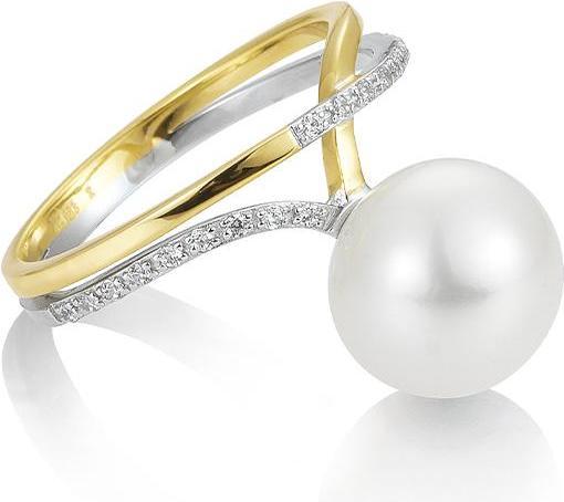 Actual product image Breuning RING - C.ZP/Brill. 0,117 Ct. H/si (57, 750/18 K Gold)