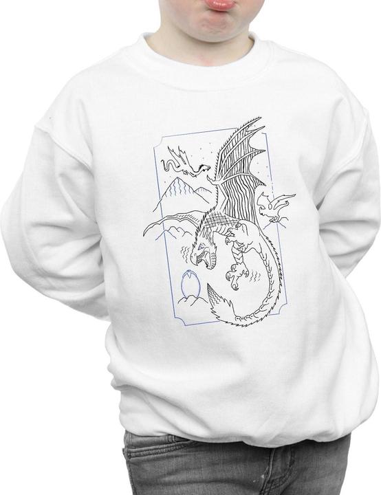 Immagine prodotto Dragon Line Art Felpa Ragazzi (140, 146)