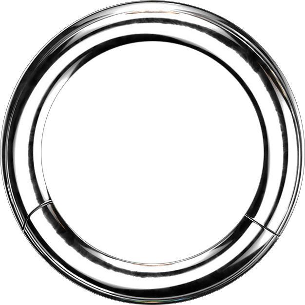 Star Piercing Segmentring silber (ohne Messing, Titan G23)