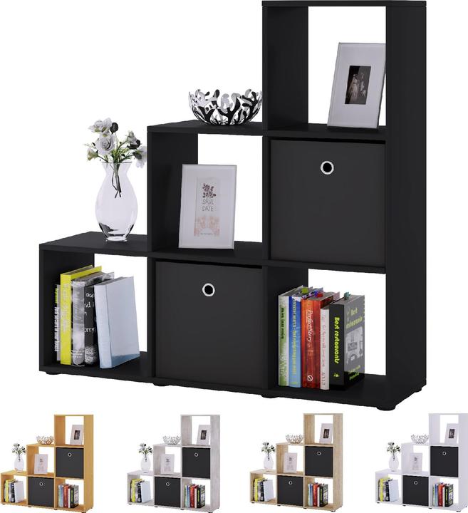 Immagine prodotto VCM Scaffale a piedistallo in legno 6 scomparti Nitas (108 x 29 x 105 cm)