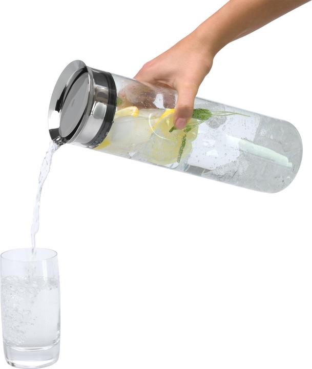 Produktbild WMF Wasserkaraffe 1,25l Griffmulde Glas Karaffe Motion CloseUp-Verschluss (1.25 l)