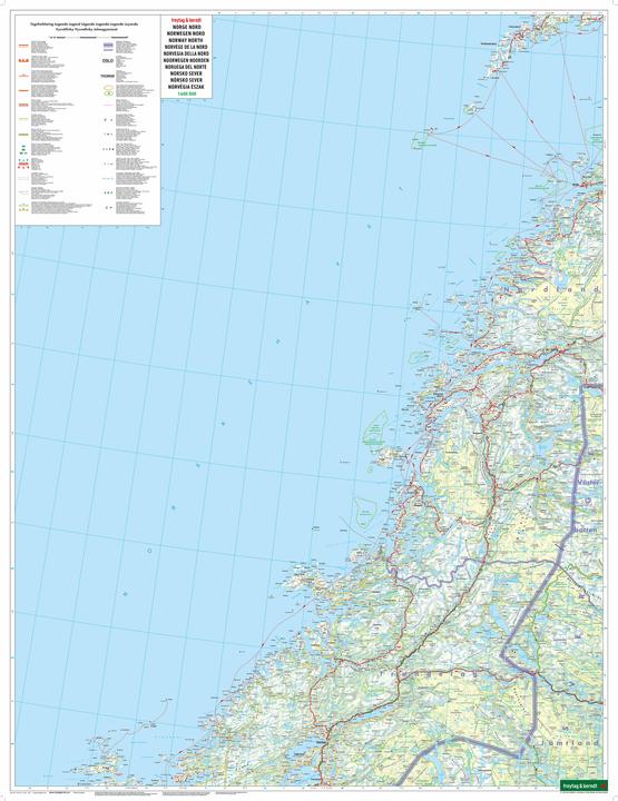 Produktbild Norwegen Nord, Strassenkarte 1:400.000, freytag & berndt