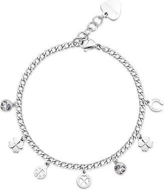 Image du produit Sagapo S'Agapo Steel Bracelet With Lucky Charms Message Ssg13