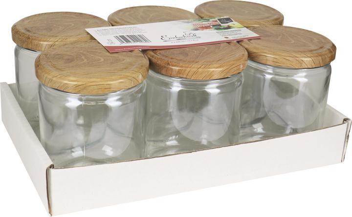 Dosen-Zentrale Schraubdeckelglas (6 Stk., 0.45 l)