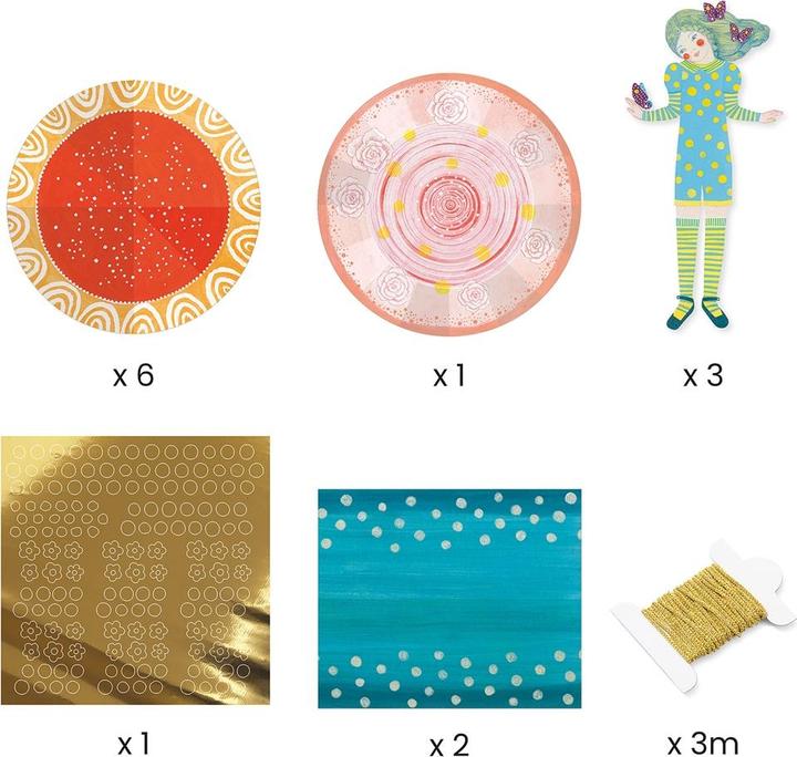 Actual product image Djeco Paper creations - paper dresses