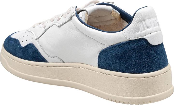 Produktbild Autry medalist sneakers in leather and suede color white and blue (41)