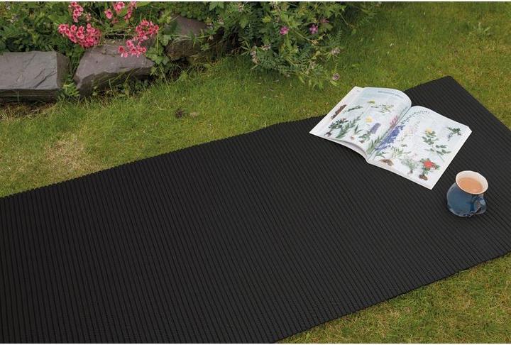 Immagine prodotto D-C-Fix Tappetino in schiuma morbida Uni 65 cm x 200 cm, nero (65 x 200 cm)