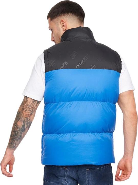 Actual product image Crosshatch Mens Demerley Contrast Panel Gilet (S)