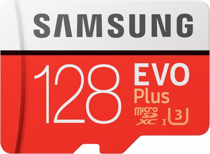 Samsung Evo+ (128 GB, microSDXC, U3, UHS-I)