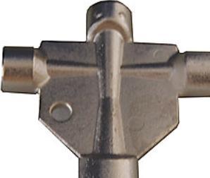 Actual product image Aalberts Universal luftskrue nøgle 4-vejs metal
