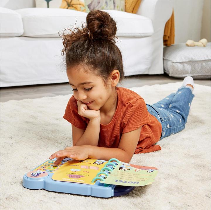 Actual product image VTech Bluey educational game book (German)