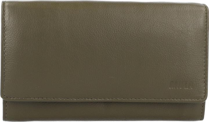 Actual product image Mika Ladies' wallet, made of leather, colour: green