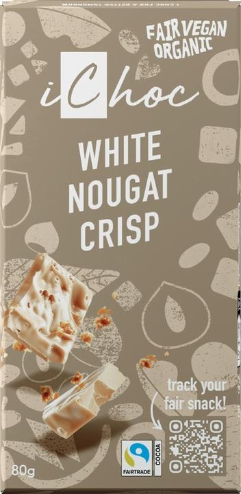 Immagine prodotto Ichoc Torrone Bianco Croccante Biologico (80 g)