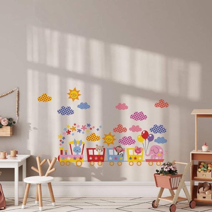Image du produit Trenddeko Animaux amusants dans le train (échantillon) (120 x 48 cm)