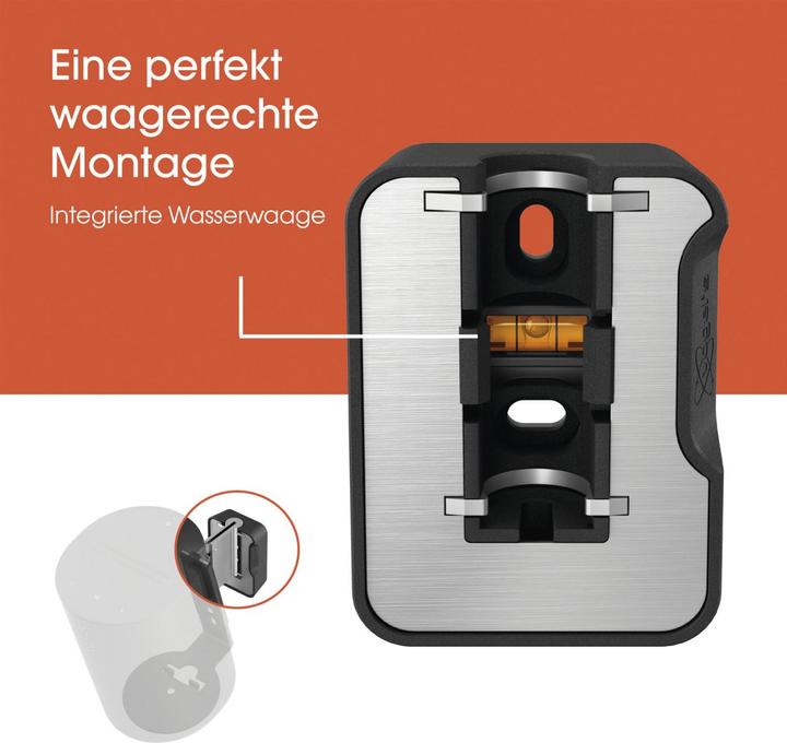 Produktbild Vogels SWM 4111 Sonos speaker muurbeugel voor Era 100 (zwart) (1 Stk., Wandmontage, Drehbar, Neigbar)