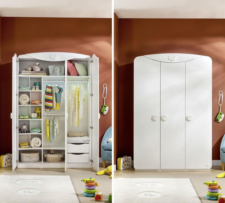 Produktbild Cilek Baby Cotton Kleiderschrank 3-türig (132 cm)