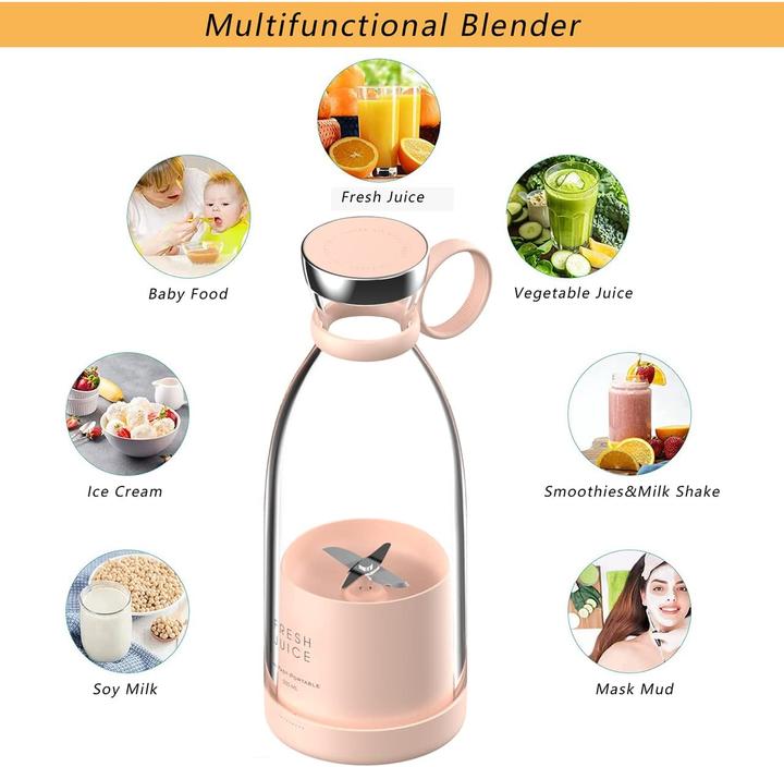 Image du produit PhoneLook Fresh Juice Smoothie Maker mixeur 350ml portable blender avec station de charge à induction USB