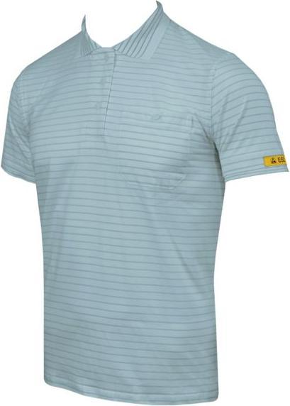 Image du produit HB Tempex Polo femme ESD Conductex Cotton Knit, gris argenté, taille : L (L)