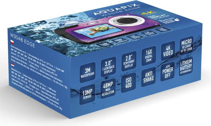 Immagine prodotto Easypix Aquapix W3048 Edge (2 mm, 13 Mpx)