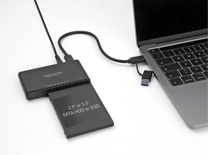 Immagine prodotto Delock Convertitore USB Type-C per 1 x SSD M.2 NVMe + 1 x SSD / HDD SATA