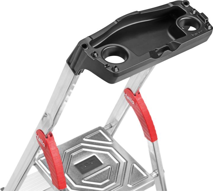 Produktbild Hailo L60 StandardLine, Alu-Sicherheits-Stehleiter, 3 Stufen (Stehleiter, 70 cm)