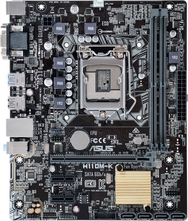 Produktbild ASUS H110m-K (LGA 1151, Intel H110, mATX)