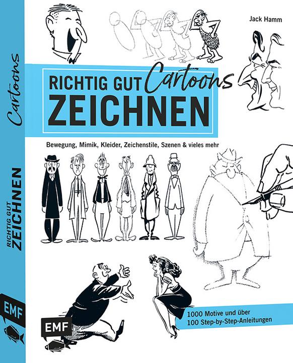 Produktbild Richtig gut zeichnen – Cartoons (Deutsch, Jack Hamm, 2020)