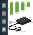Actual product image StarTech HDD Drive Enclosure Dual-Slot (M.2 2230, M.2 2260, M.2 2242, M.2)