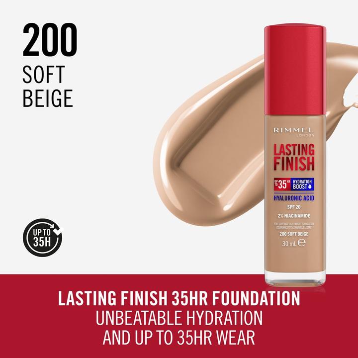 Immagine prodotto Rimmel London Finitura duratura 35H (200 Beige morbido)