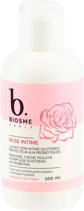 Biosme PARIS Waschgel Intimpflege Rose schützend mit probiotika (100 ml, Intimwaschlotion)