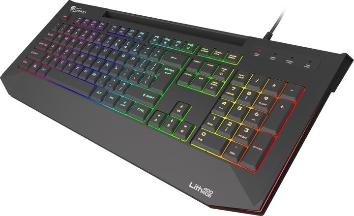 Image du produit Genesis LITH 400 for games, RGB LED backlight, US, Black, with cable (ING. Int., Filaire)